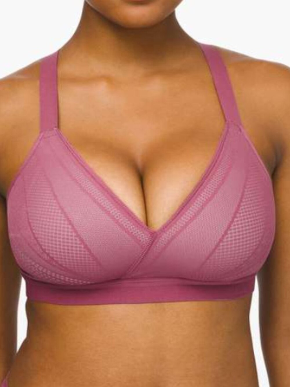 Lululemon Awake to Lace Bra in Plumful / Smoky Blush - Size 34C